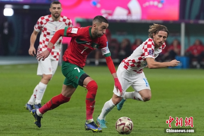 克罗地亚2-1击败摩洛哥夺得世界杯季军,达利奇