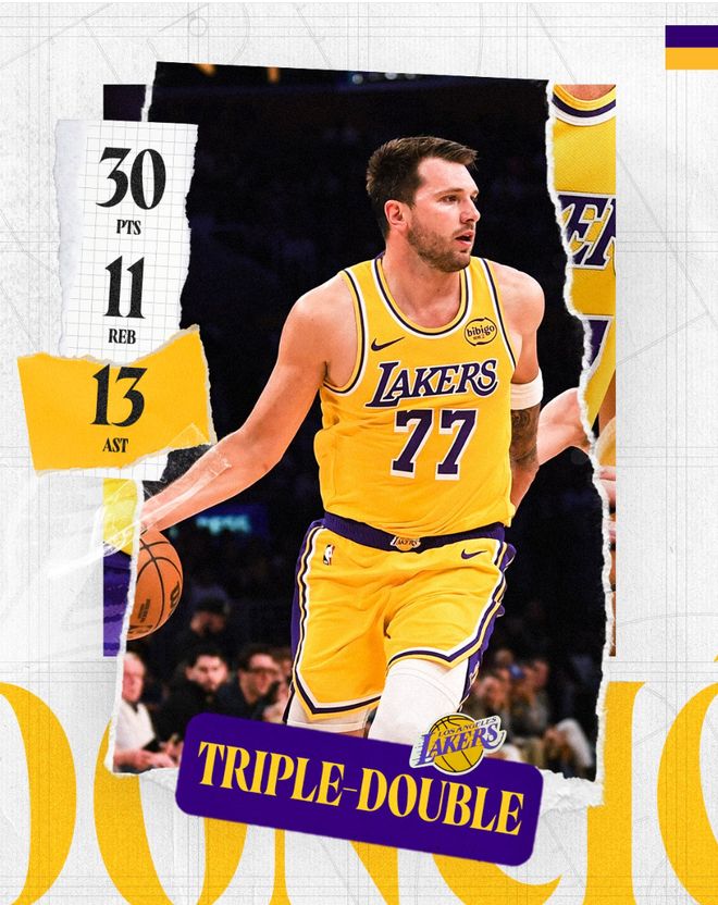 东契奇绝杀逆转掘金 湖人加时险胜打破丹佛魔咒