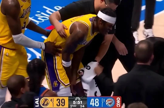 雷霆108-90大胜湖人系列赛1-0领先 老詹独木难支队